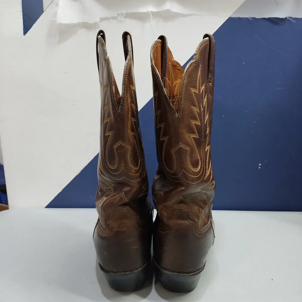 Ariat Cowgirl Western Boots Womens US Size 10B Brown Almond Toe Mid Calf Pull On